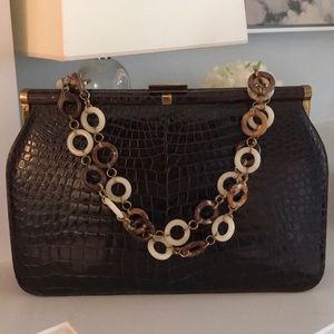 Genuine crocodile purse